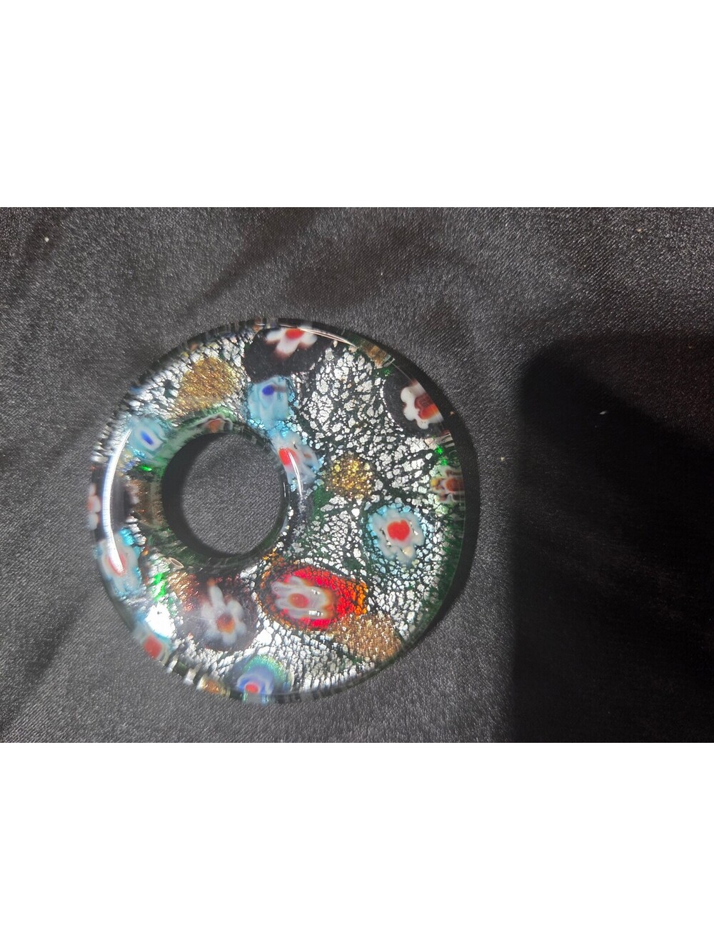 200. Multi Color Glass Pendant